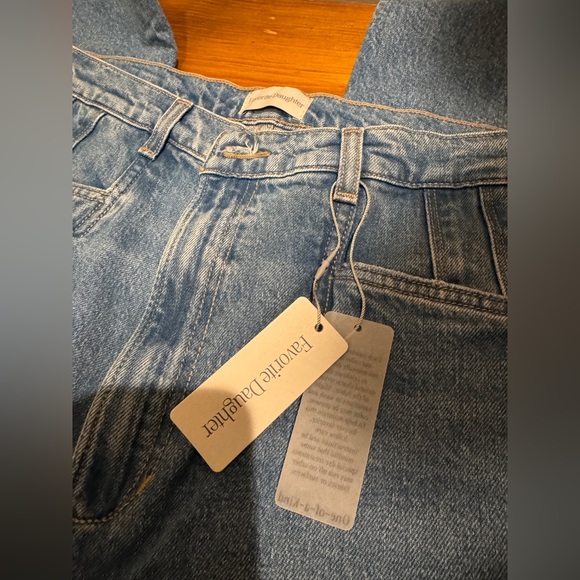 Favorite Daughter The Jordie Super High Rise Wide Leg. Color: Crosby, sz 29 NWT - Picture 11 of 13